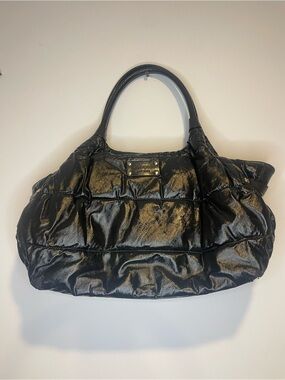 Kate Spade Black Quilted Tote Bag